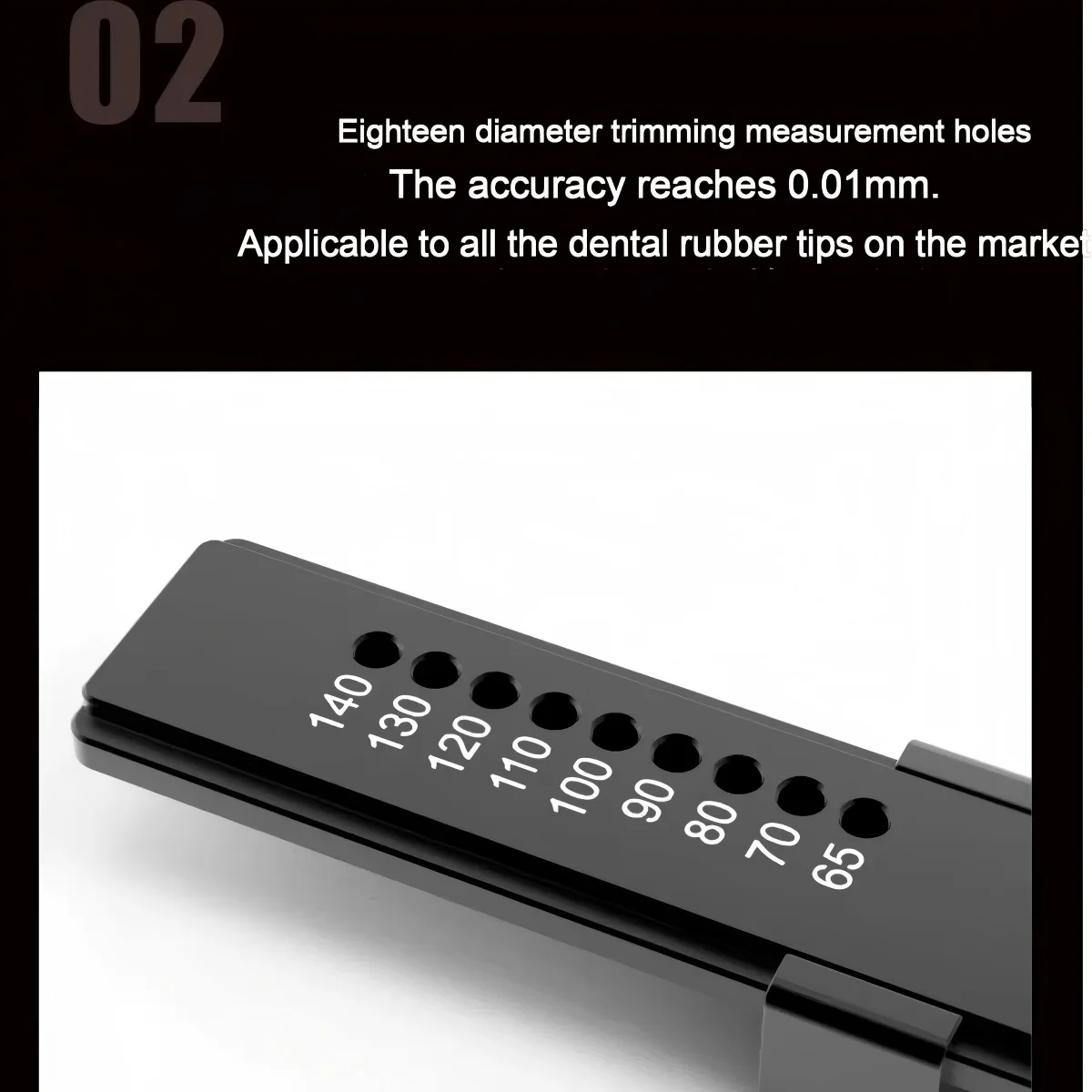 Woodpecker R1 Plus Endo Cutting Tips, Laser Engraved 18 Sizes Anti-Rust Endodontic Blades