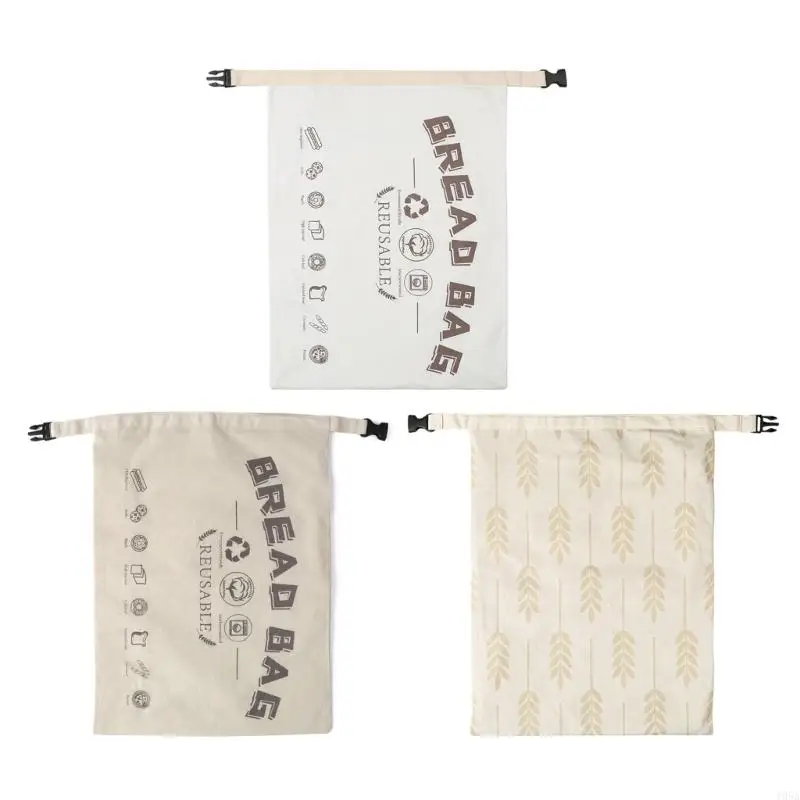 Natural Bees Wax Coated Cotton Fabric Wrap Bread Preservation Bag Washable Kitchen Storage Solution