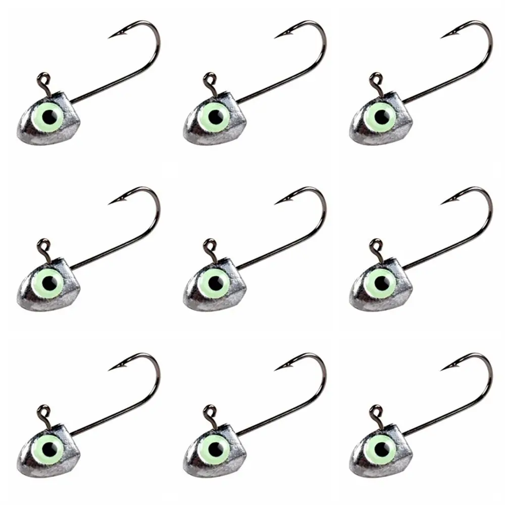 

5pcs For Saltwater 2g 3g 4g 6g 3D Eye Fishing Hooks Big Eyes Luminous Jig Head Fishing Hooks Jig Head Hook Fishing Tackle