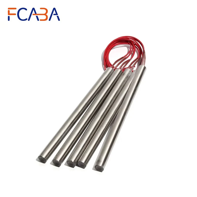 2PCS 20mm 380~500mm Electric Mould Cartridge Heater 201 Stainless Steel 1900W/2000W/2100W/2200W/2500W Cylindrical Heating Tube