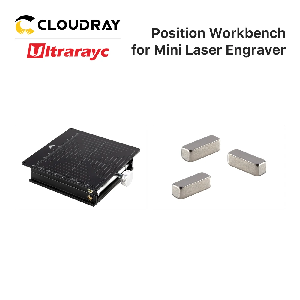 Stół warsztatowy Cloudray 100x100mm Trzymaj przedmioty w miejscu Znakowanie dla grawerki laserowej Mini Blue