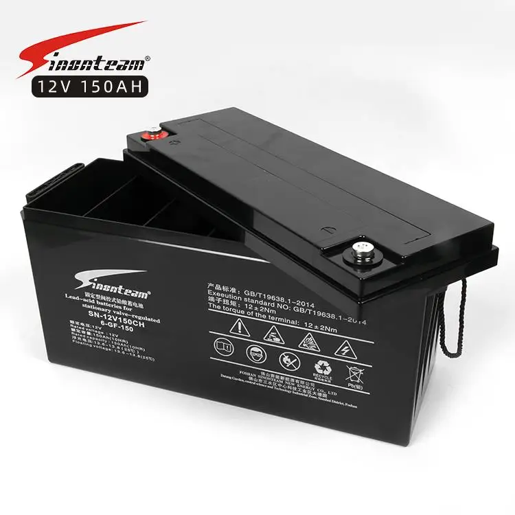 12V 100Ah 150Ah 200Ah 250Ah Deep Cycle Lead Acid Gel Battery For Home Use