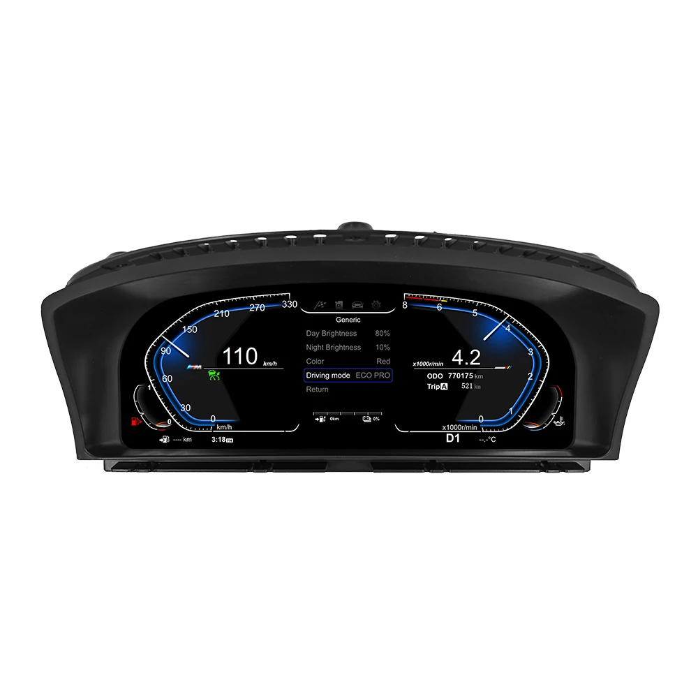 12.3Inch Auto Lcd Dashboard Paneel Voor Bmw 7 Serie E65 E66 2004-2008 Digitale Cluster Instrument Display Snelheidsmeter