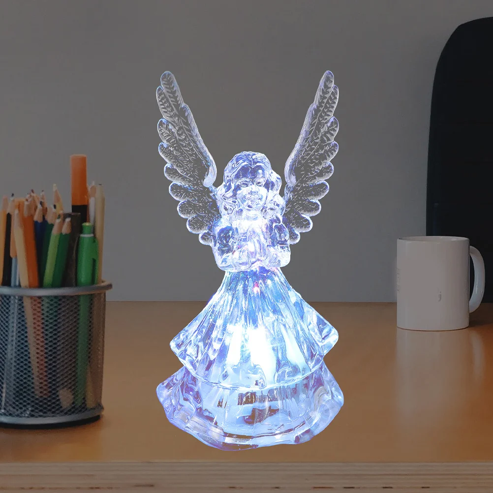4 قطعة تغيير غرفة نوم ليلة ضوء المصباح لغرفة ديكور المنزل الحارس الملاك مصباح غرفة نوم مكتب حلية Led #1
