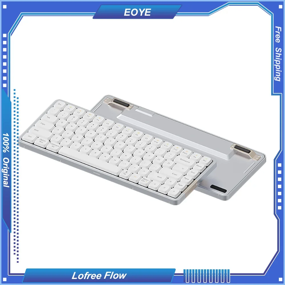 Lofree Flow Series Low-Profile Mechanical Keyboard Aluminum Gasket Wireless 2-Mode Bluetooth Type-c Wired Office Portable Typing