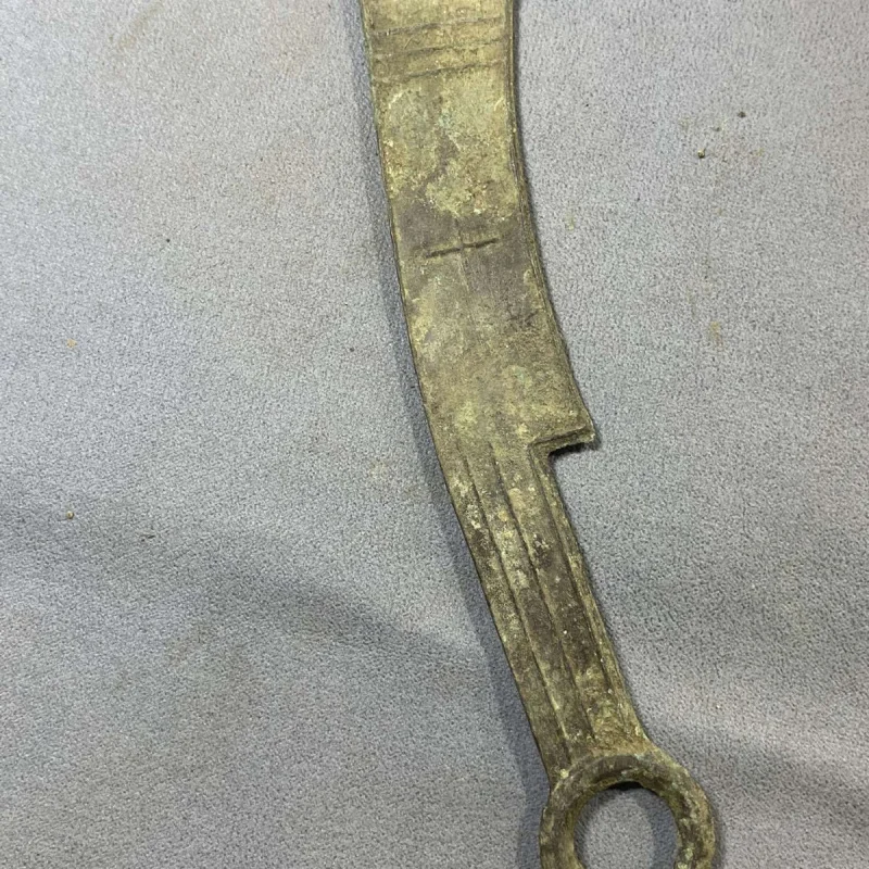 Collection Brass Ancient Warring States Ming Copper Retro Hanging Sword Coin Ornament Co