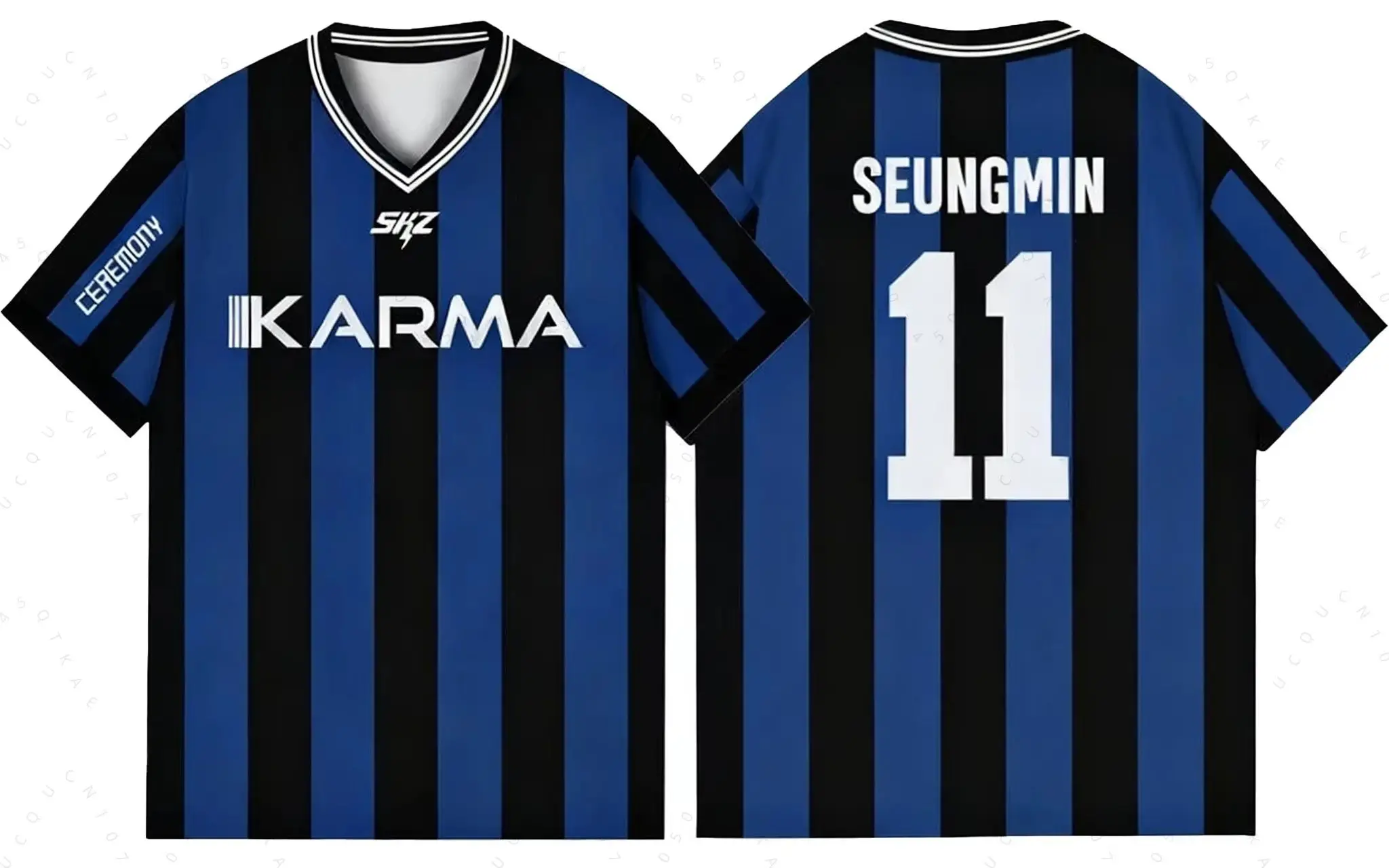 Kpop Stay Karma Album Fans T-Shirt Felix Bangchan Hyunjin Streetwear Casual Sport Oversize Kurzarm Familien-T-Shirt – Detail 9