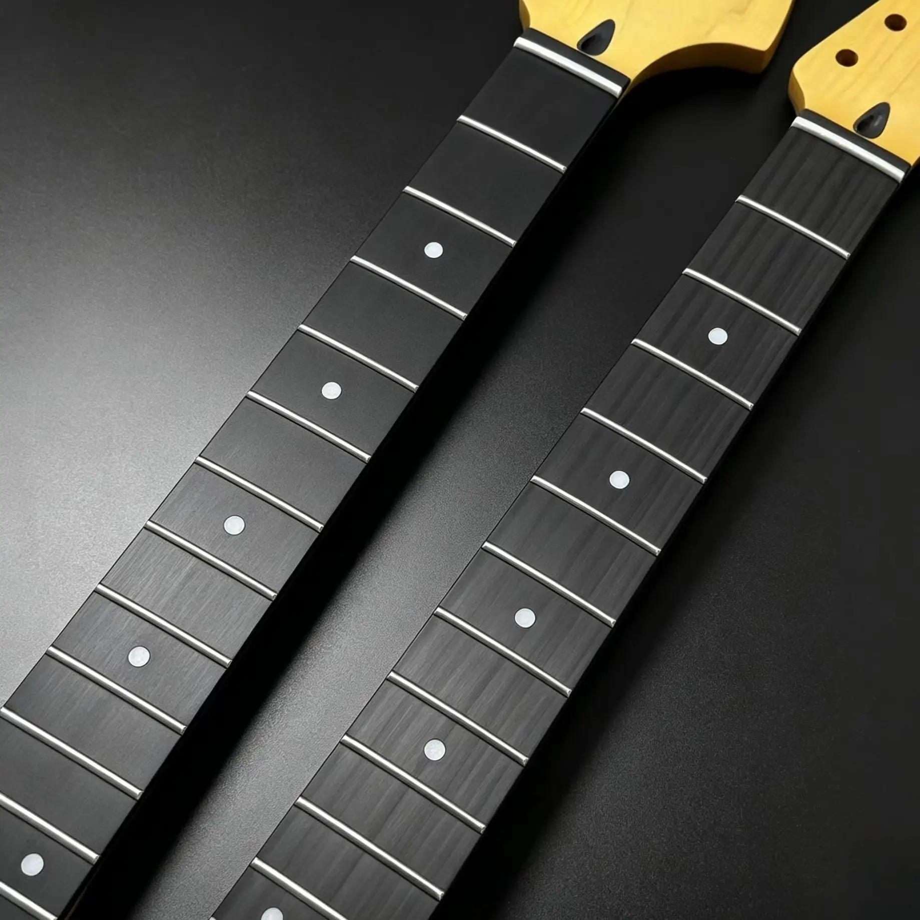 Vintage Cream Maple Jazz Guitar Neck 22 Frets Rosewood Fingerboard 9.5 Inch Radius Fretboard DIY Replacement Neck For Jazz