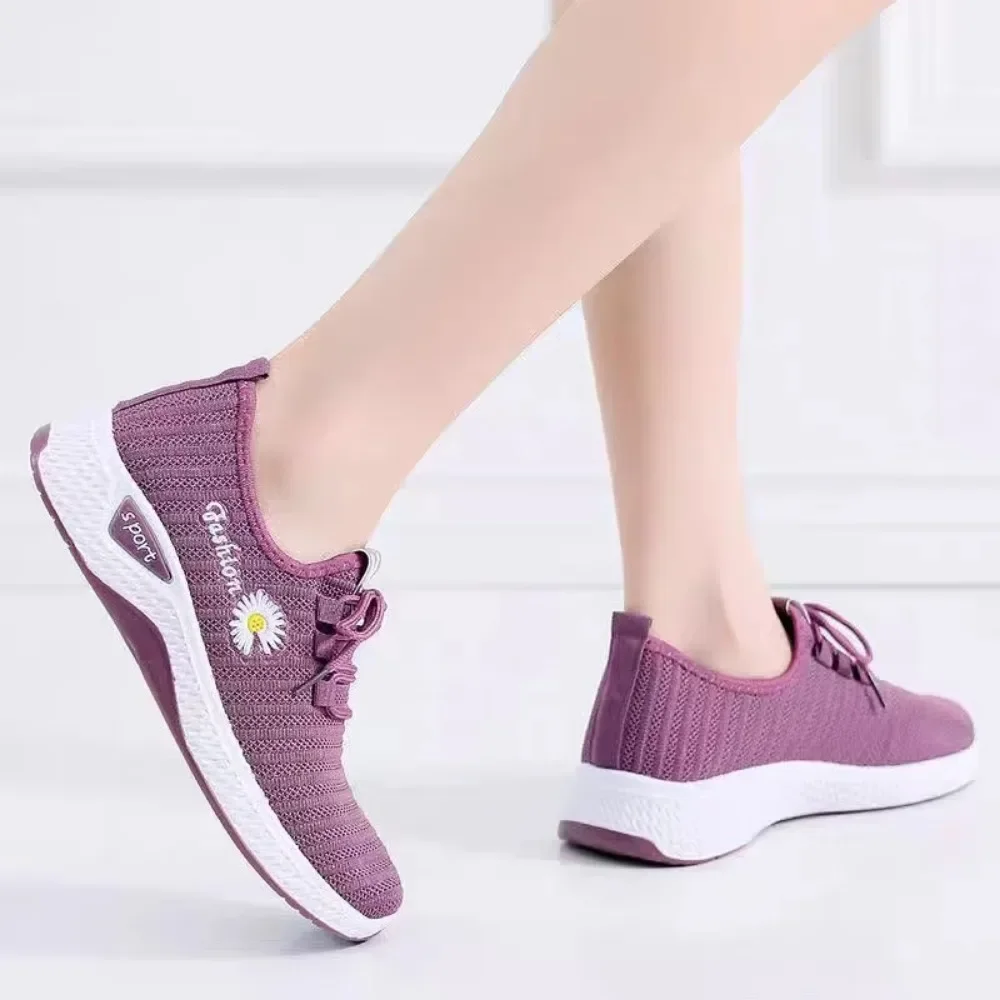 

Women's Casual Flat Shoes with Trendy Mesh Air Mesh Design and Lightweight Coconut Sole Sneakers Womens Shoes Zapatillas Mujer