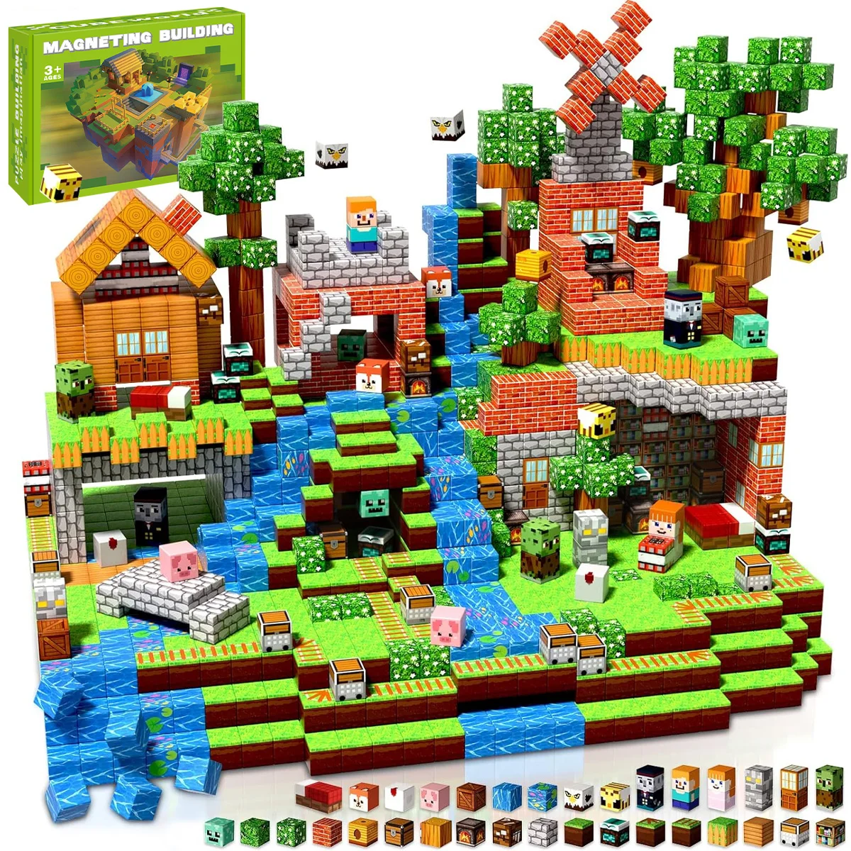 

Креативный магнитный конструктор My Block World: архитектурный набор, модель для самостоятельной сборки, детская игрушка, подарок на Рождество для мальчиков и девочек