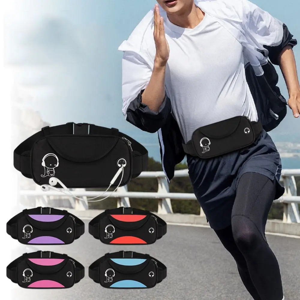 Waterproof Running Waist Bag Invisible Adjustable Running Waist Pack Reflective Strip Lightweight Sports Fanny Pack