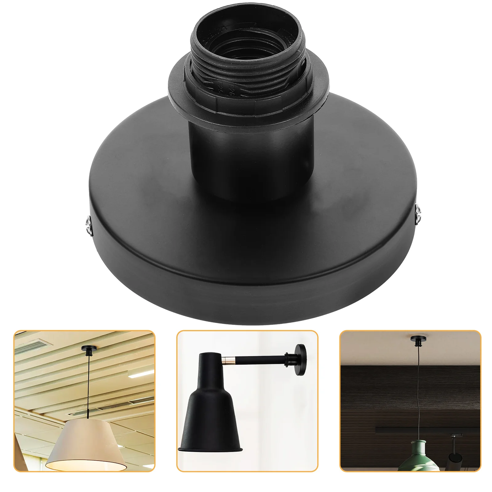 

1pcs E27 Lamp Holder Light Bulb Socket Metal Screw Base Diy Ceiling Light Fixture Adapter Lamp Parts Accessories