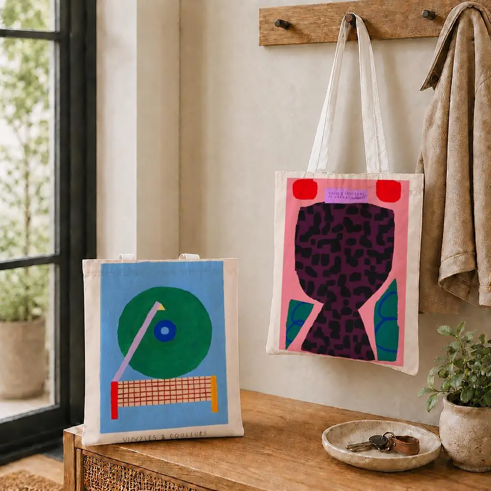 Artist M-Matias L-Larrain Bolsas de almacenamiento, bolso de lona reutilizable, bolso de hombro para mujer, bolso escolar