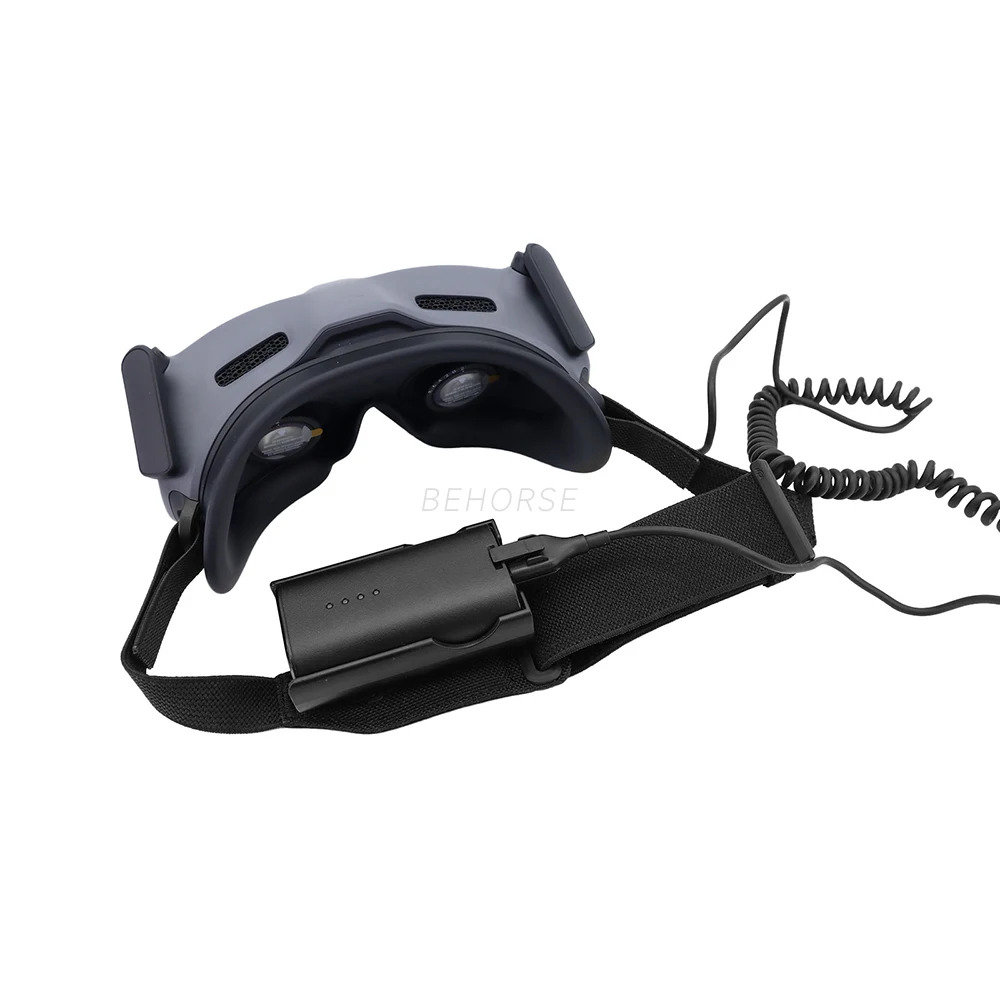 Googles 2ヘッドバンド用バッテリークリップホルダー,調節可能なヘッドバンド,カラー,ケーブルマネージャー,djiavata vr,ゴーグル用