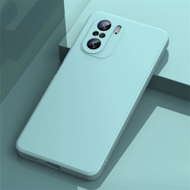 الأصلي مربع السائل سيليكون جراب هاتف ل Xiaomi Redmi نوت 12 برو 11 نوت 10 برو 9S Redmi K60 برو K40 K50 Poco F3 X3 غطاء
