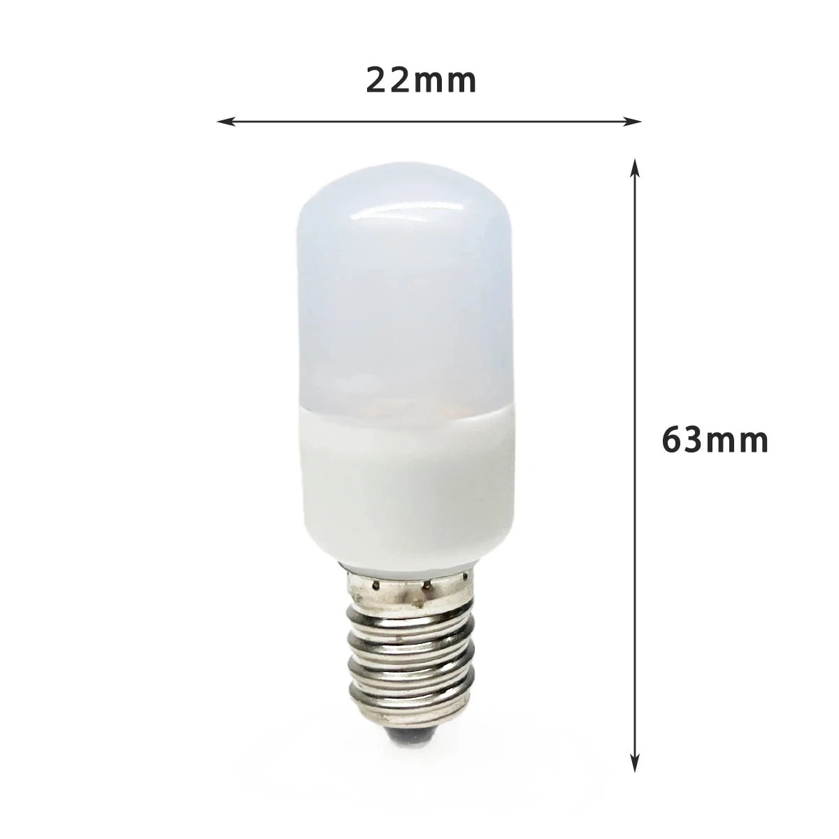 2W T22 LED Refrigerator Bulb E12 E14 Screw Base LED Light Bulb AC 85-265V Cool/Warm White Freezer Lamp for Home Microwave Oven