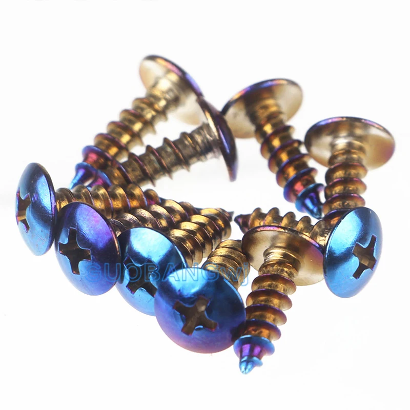 

304 Stainless Steel Anodized Screws M4 M5x15mm Phillips Pan Head Self-Tapping, Anti-Rust