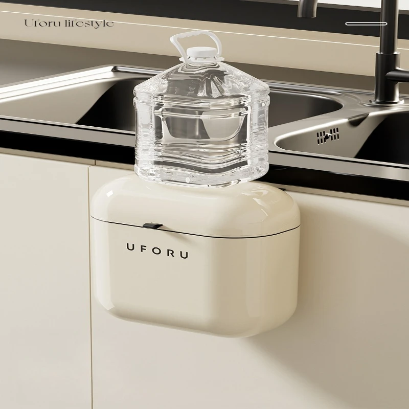 

Simple Luxurious Waste Bins Retro-style Wall-mounted Toilets Without Bending Waste Bins Kitchens Bathrooms Home Spazzatura JTW