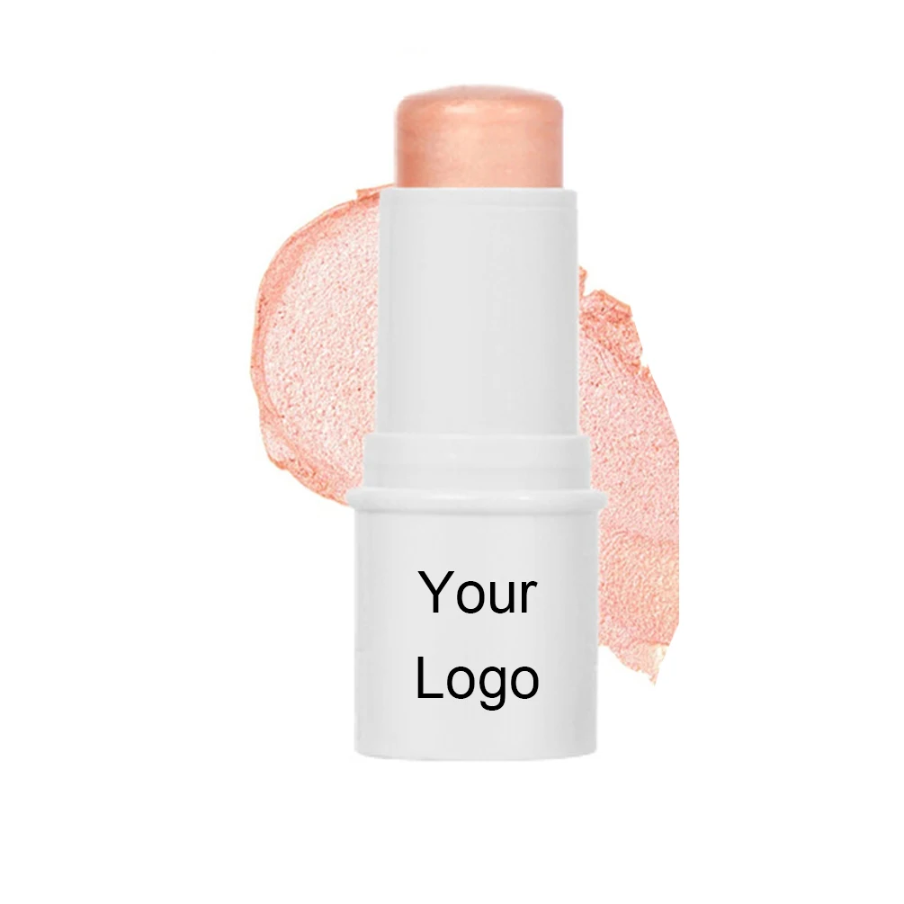6.3g プライベートブランド ハイライタースティック カスタムロゴ ホワイトチューブ 顔の明るさ コントゥアリング ハイライト ナチュラルメイク ヴィーガン
