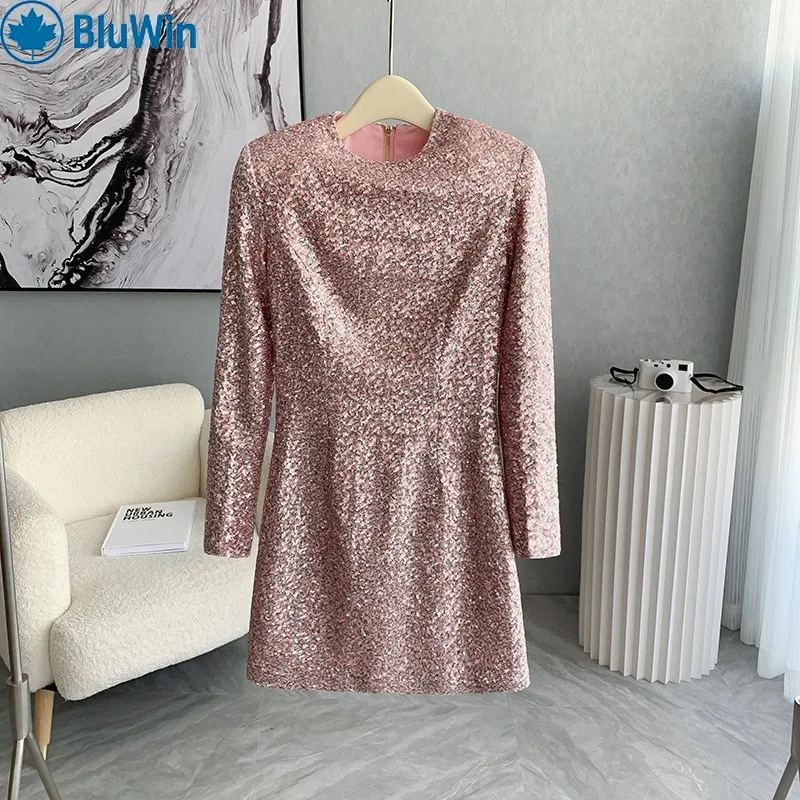 Pailletten-Partykleid für Damen, URBANCHIC Sparkly Bodycon Mini, französischer Chic Street Style, 2025, Neu