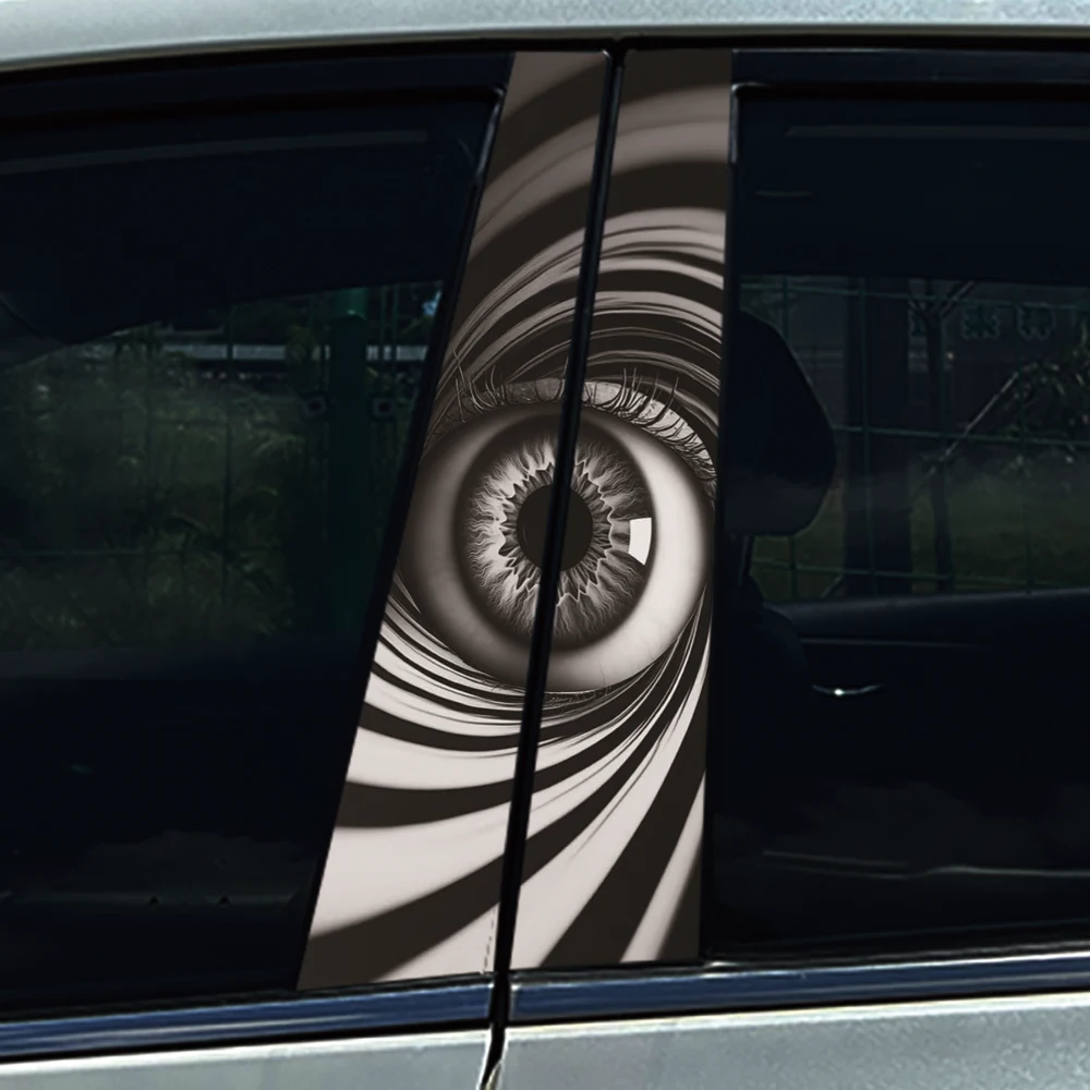 Simple Pure Colour Car Stickers DIY Car B-pillar Cover Scratche Waterproof Durable Cartoon Automobile Decoration Auto PET Decals