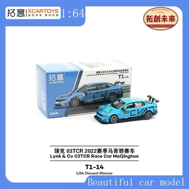 

Tuoyi Car Model 1:64 New Lynk & Co 03TCR Racing Model 2022 Season Simulation New Alloy Car Toys
