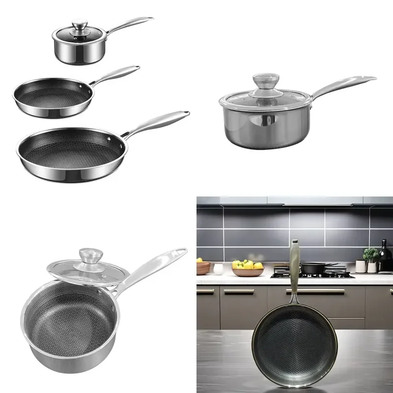 for  Hot-selling heat-resistant coated pots and pans non-stick kitchen cooker set cooking pot cooker set