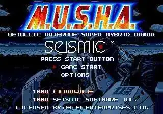 Tarjeta de juego MD de 16 bits gratuita con región de MUSHA para Sega Mega Drive para Genesis