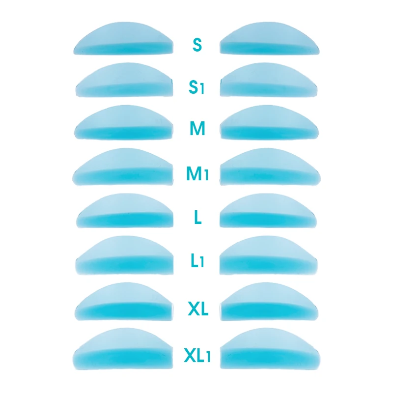 8 Pairs Silicone Eyelash Perm Pads Lifting Lashes Rod Shield 3D Lash Curler Spacer Accessories Applicator Makeup Tool