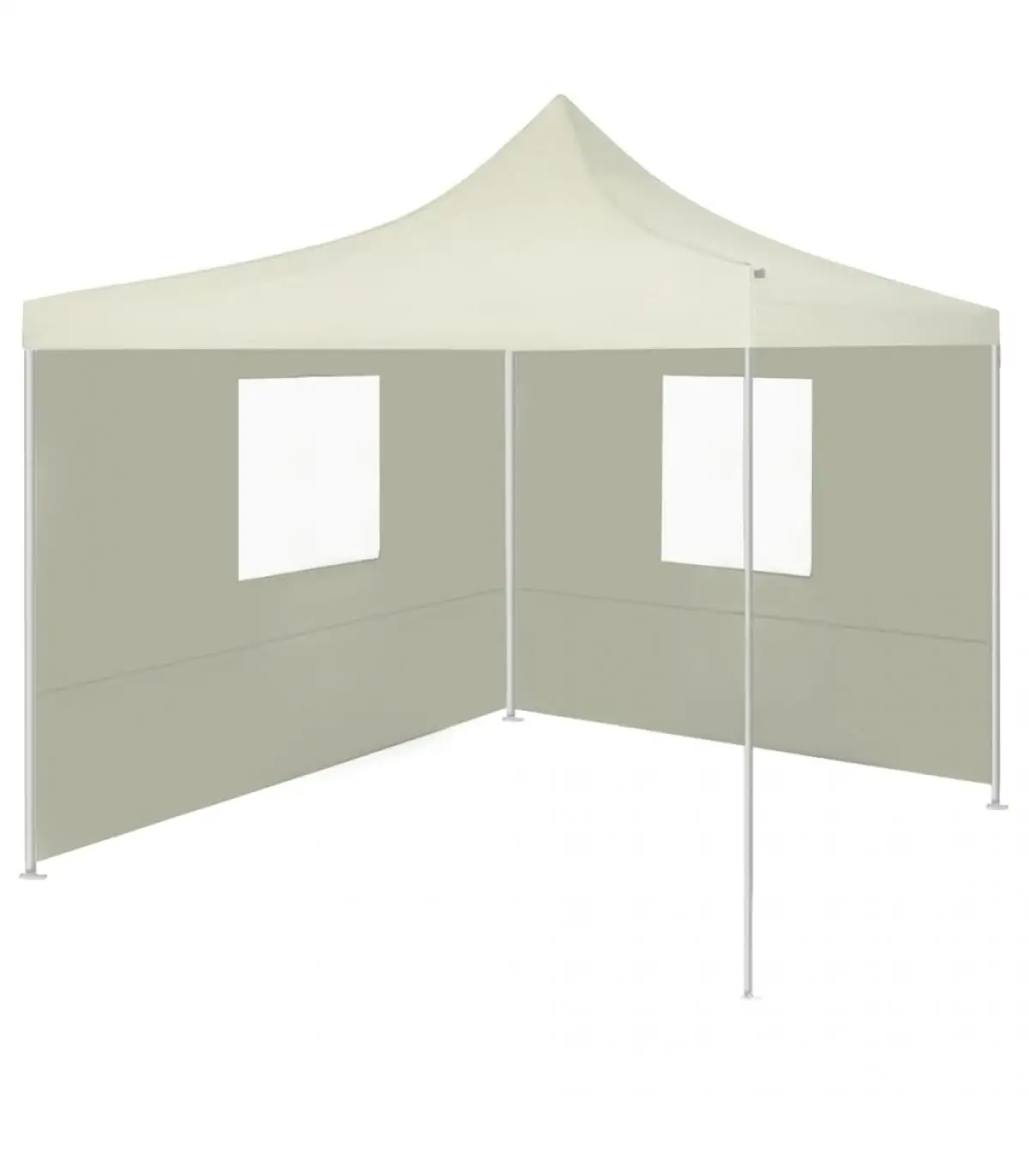 2 walled 3x3 m cream folding tent and gazebos