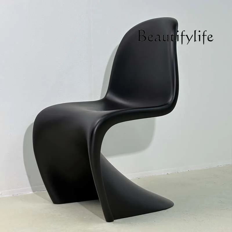 

Nordic fiberglass dining table and chair design office back chair negotiation desk dining chair