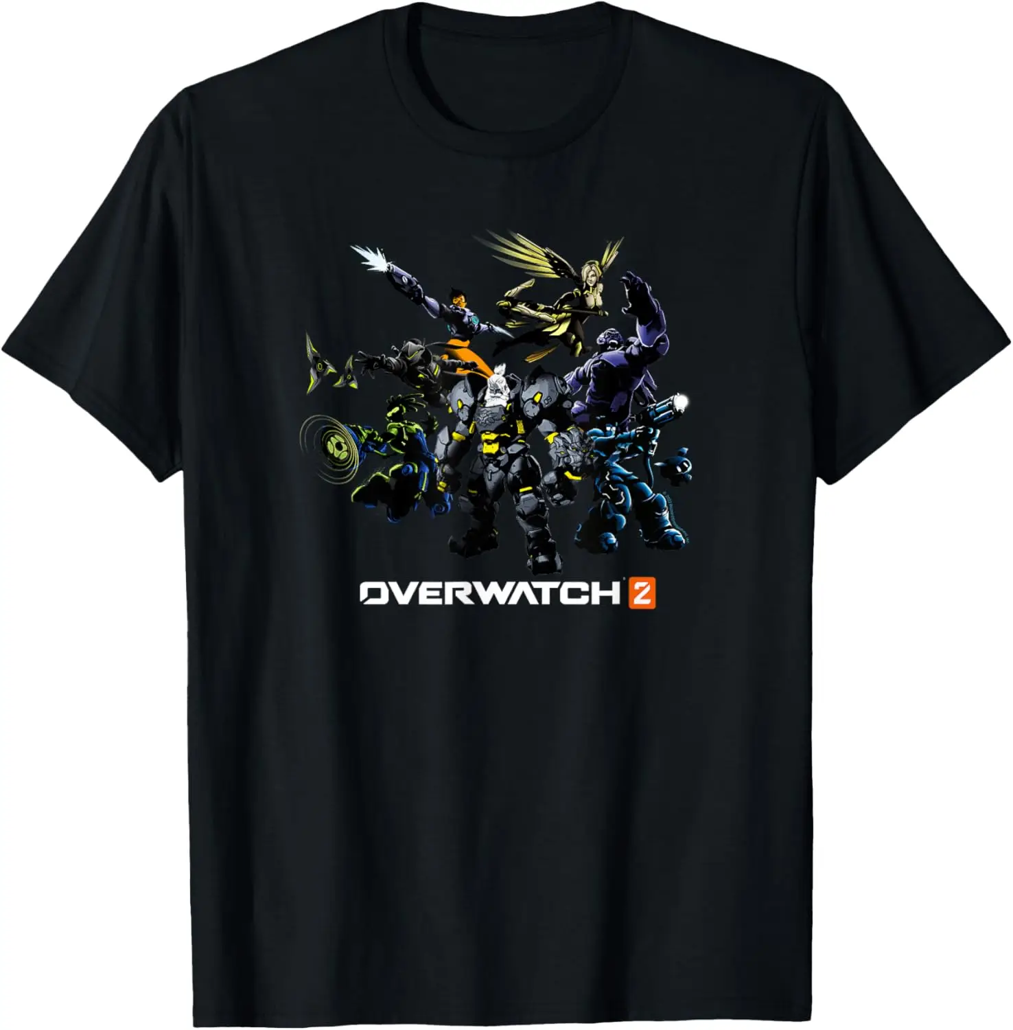 Overwatch 2 Dark Group Action Shot T-Shirt