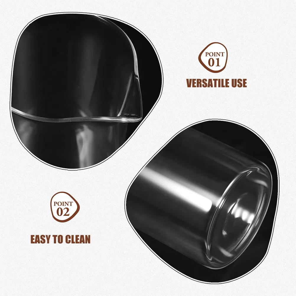 Glass Coffee Press Replacement Cup Sturdy Heat Resistant Glass Kettle Anti Slip Handle Easy Clean for Office Kitchen Coffee