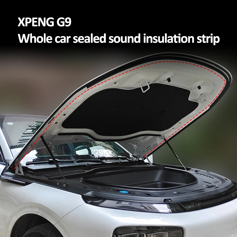 

For 2024 Xpeng G9 Sound Insulation Sealing Strips Waterproof And Shock-absorbing Rubber Strips Modification Accessories