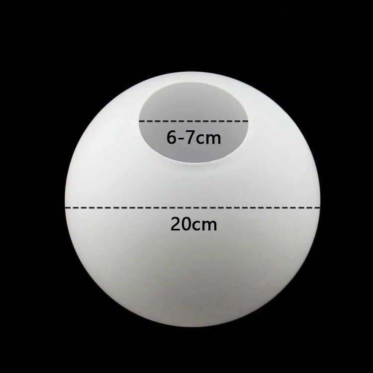 Wit glazen lampenkap, melkachtige bol lampenkappen passende lamp, D10cm D12cm D15cm D20cm D25cm ronde lichtafdekking, Pantalla Lampara