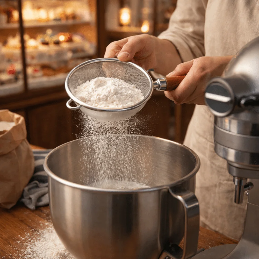 

Stainless Steel Fine Mesh Sieve Food Grade Cat Paw Pattern Flour Filter Spoon Wooden Handle Slotted Spoon Kitchen Use