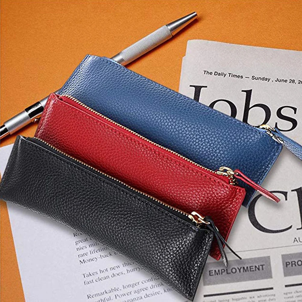 

Vintage Pen Bag Blue For School Office Supplies Father'S Day Gift Pen Pouch Storage Case Tabletop Organizer