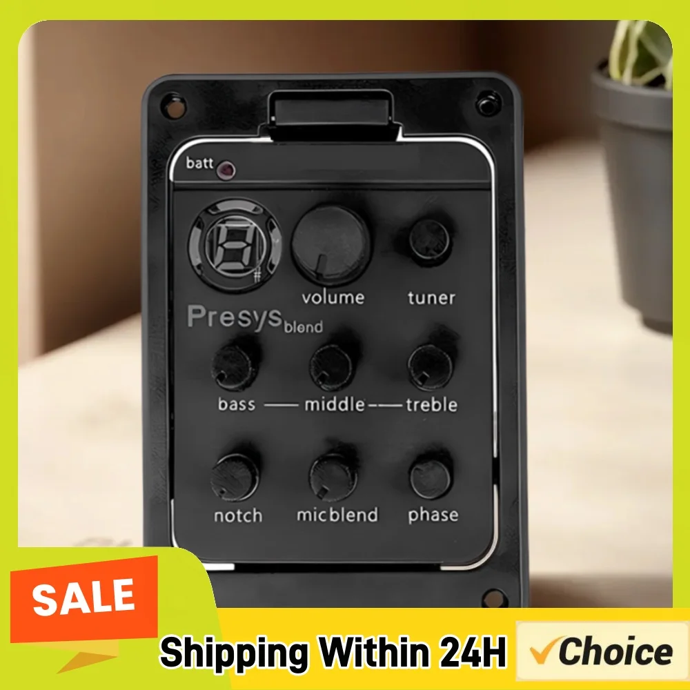 Plastic 301 Guitar Pickup with Tuner Presys Guitar Tuner Guitar Soundhole EQ Parts Accessories