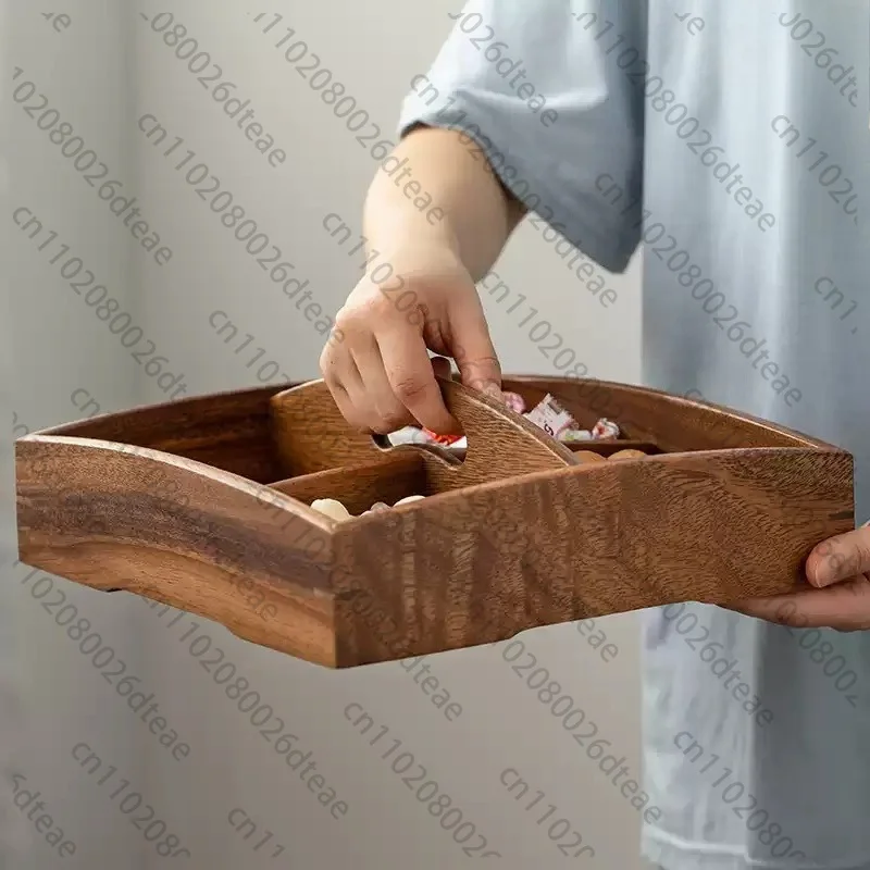 New Wooden Dried Fruit Boxes, Engagement Plates, Four Squares, Hospitality, Melon Seeds, Snacks, Candy Boxes And Fruit Plates.
