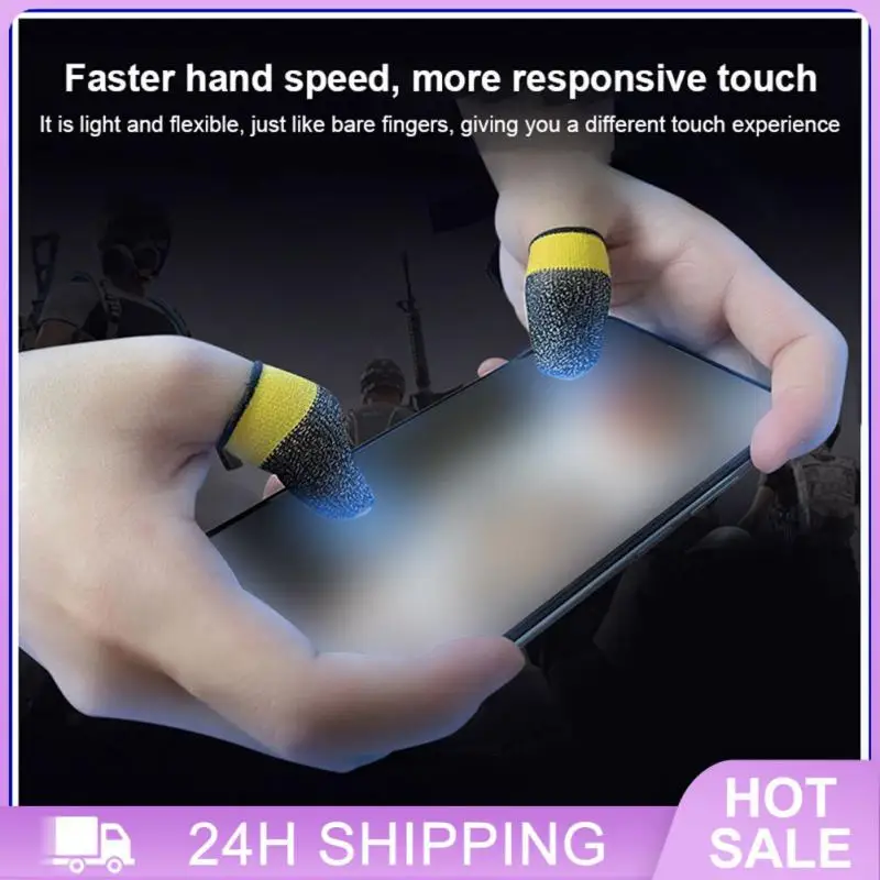 Изготовленные из проводящих волокон и полиэфирных материалов. Игровые перчатки на кончиках пальцев. Высокочувствительный сенсорный экран. Чехол на палец. Рукав для большого пальца.