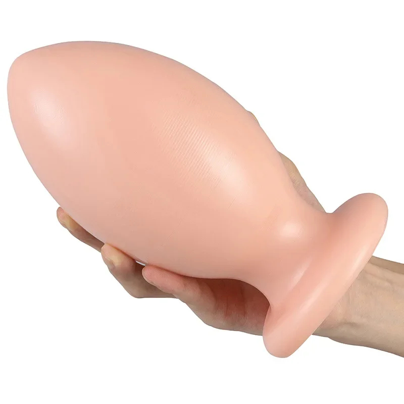 2 Colors PVC Oversize Egg Shape Anal Plug Dildos Big Anal Dilator Butt Plug Stimulate Anus Flirting Sex Toys For Women and Men