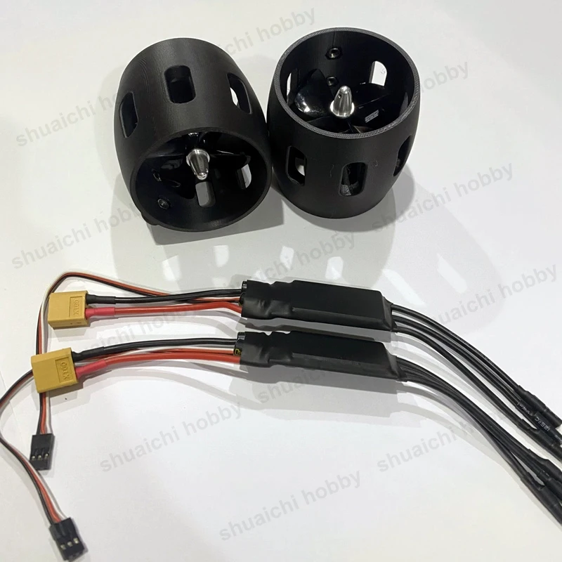 Kit de propulsor submarino, propulsor marino de Motor sin escobillas de 12V y 800KV con ESC de doble vía de 50A para barco de remolque RC/ROV, modificación DIY