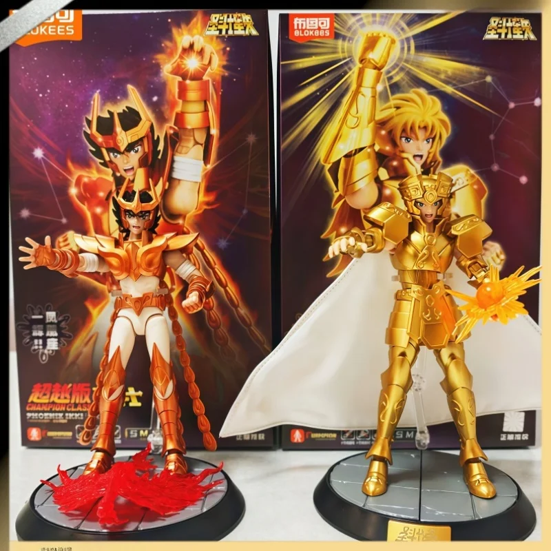 

Blokees New Original Saint Seiya Gemini Saga Phoenix Ikki Figure Champion Class Assembly Model Kit Collectible Birthday Gift