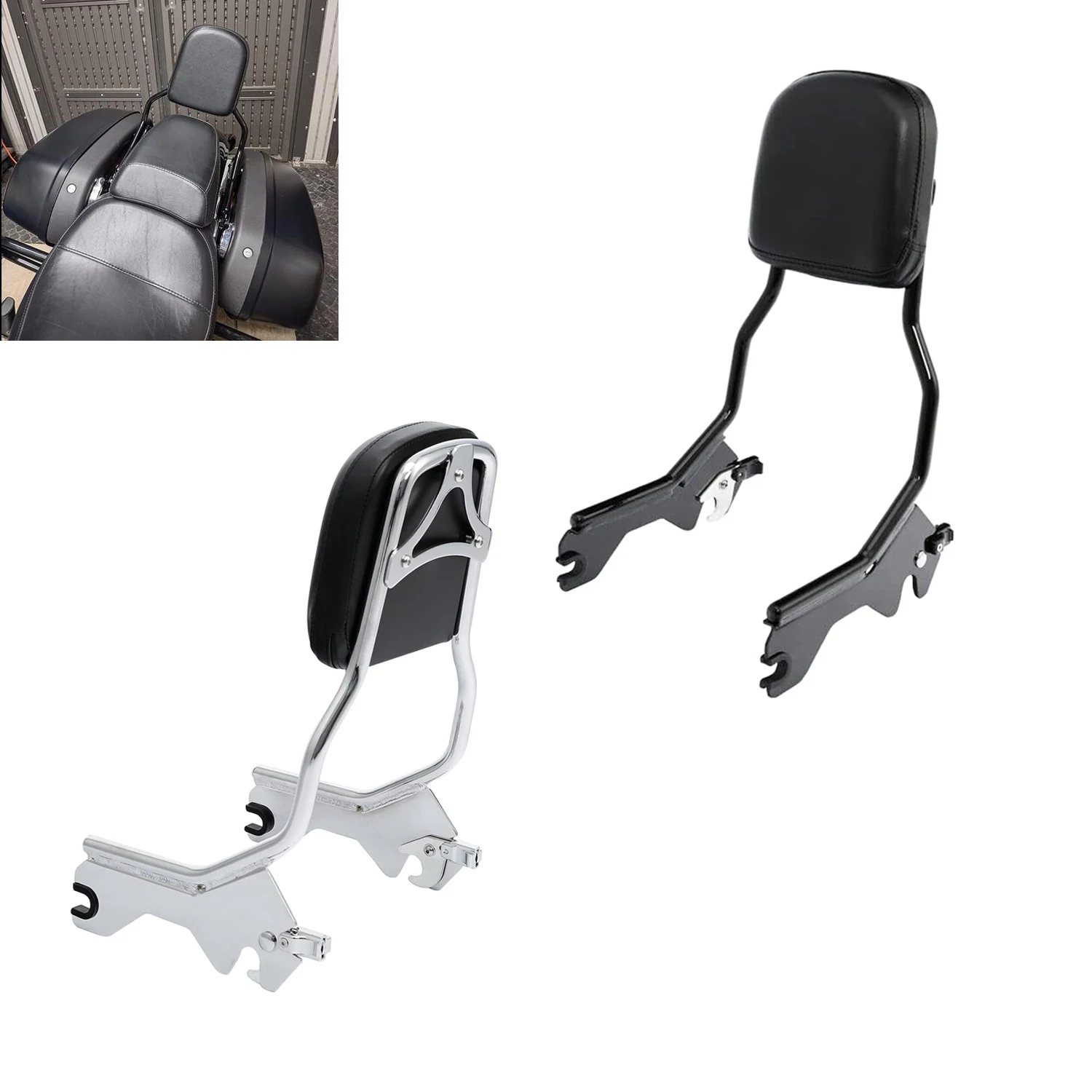 Odpinane, standardowe oparcie Sissy Bar o wysokości do Harley Low Rider FXLR FXLRS Sport Glide FLSB 2018-2023