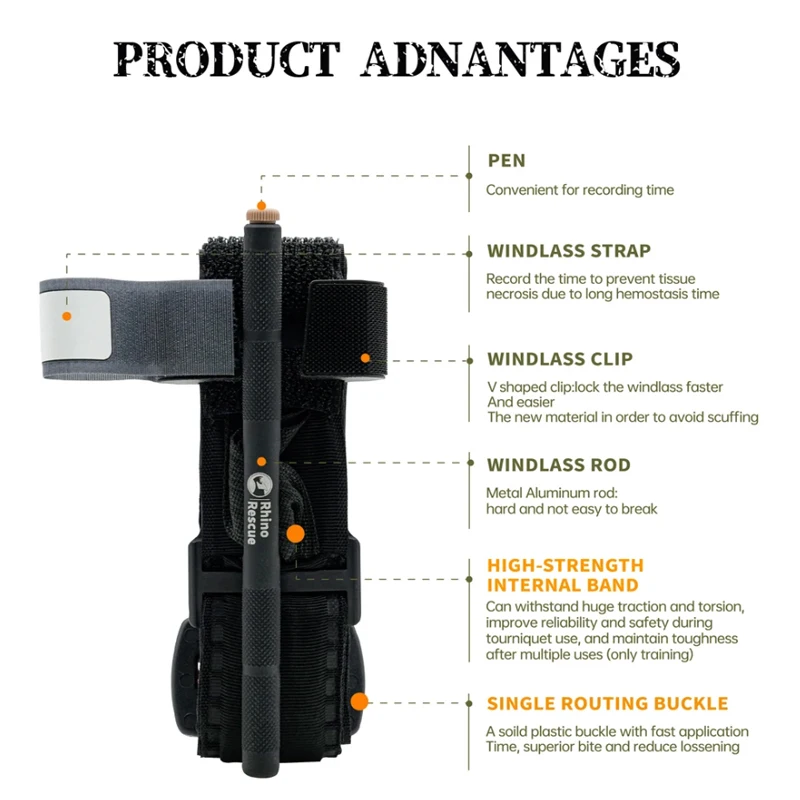 Outdoor Tactical Tourniquet CAT Tourniquet Rotary Tourniquet One Handed Tactical Emergency Tourniquet