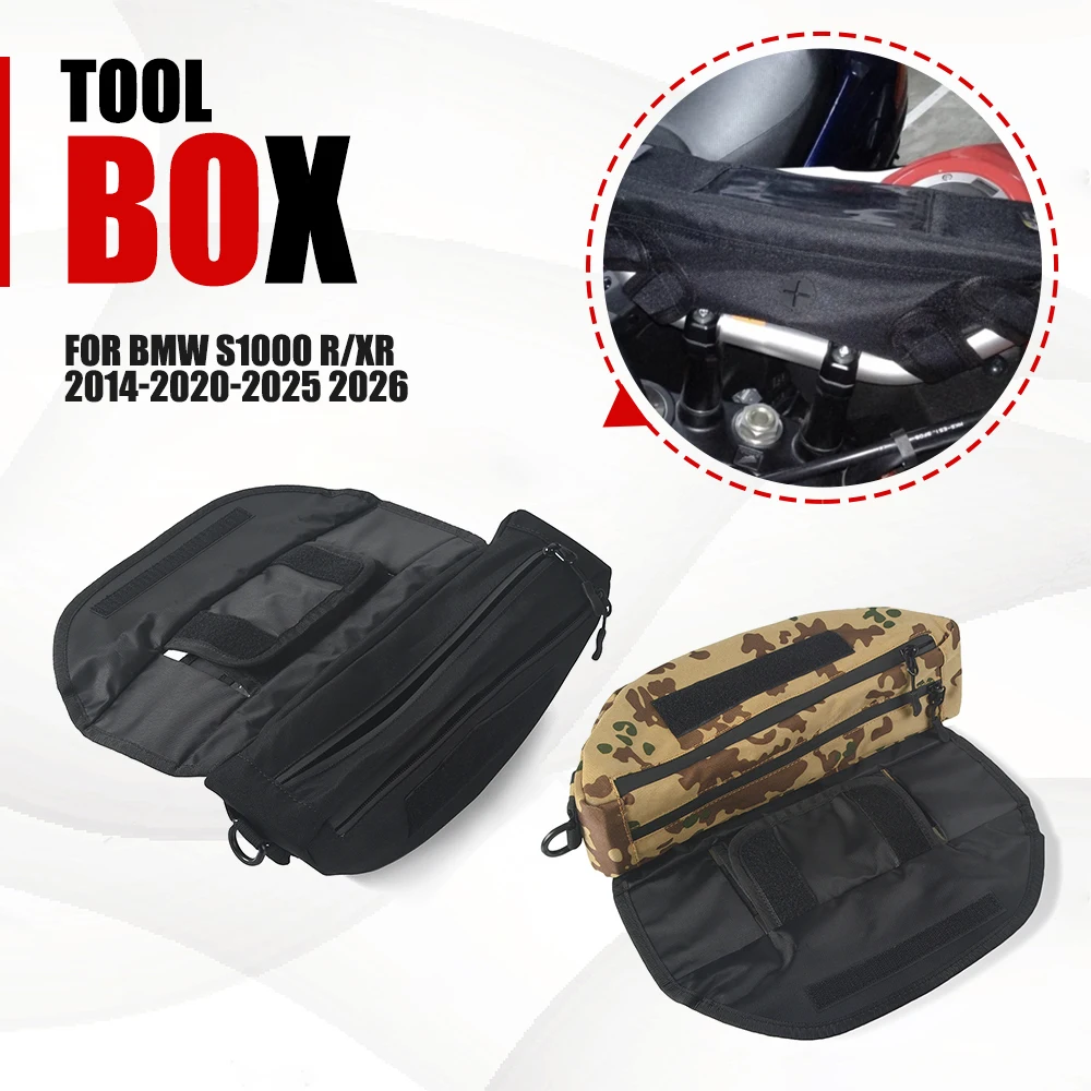 

Motorcycle Handlebar Bag Waterproof Handlebar Travel GPS Navigation Bag Tool Box For BMW S1000 R/XR 2014-2020-2025 2026 S1000RR
