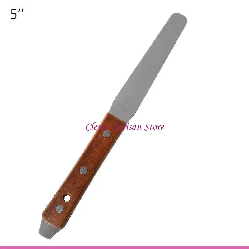E06b acero inoxidable pintura pintura cuchillo mezcla mezcla espátula raspada textura textura
