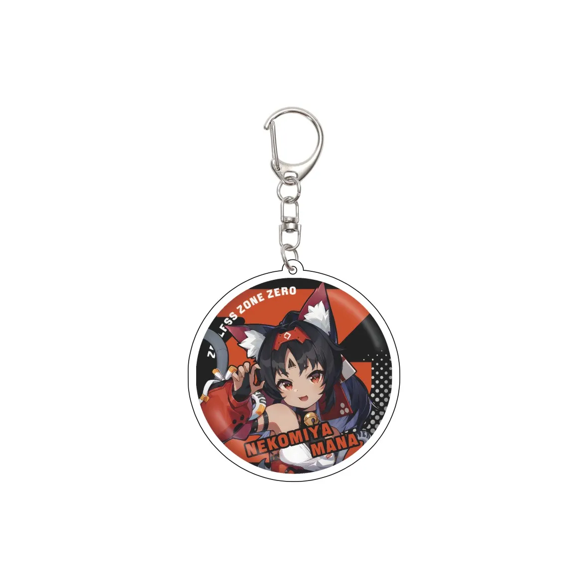 55MM Anime Zenless Zone Zero Keychain Anby Demara/Nicole Demara/Billy the Kid Key Chain Acrylic Model Plate Christmas Gifts