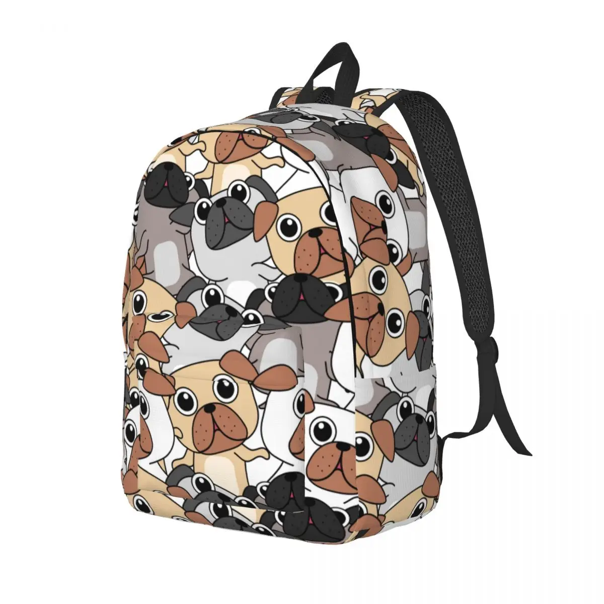 Mochila de buldogue francês para adolescentes, Mochila para estudante do ensino fundamental, sacos de livros para cães bonitos, mochila ao ar livre