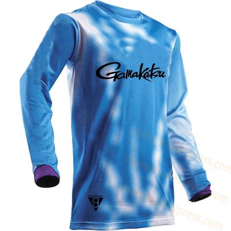 Gamakatsu-Chaqueta ultrafina de manga larga para hombre, abrigo transpirable con protección solar Anti-UV, camisa de pesca de verano, talla XS-5XL, 2024